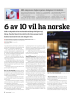 6 av 10 vil ha norske togselskaper