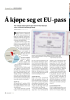 Å kjøpe seg et EU-pass