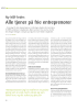 Alle tjener på frie entreprenører