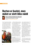 Barten er kastet, men målet er slett ikke nådd