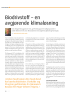 Biodrivstoff - en avgjørende klimaløsning