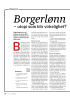 Borgerlønn - utopi som blir virkelighet?