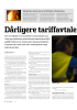 Dårligere tariffavtale i NSB Trafikkservice