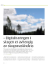 - Digitaliseringen i skogen er avhengig av skogsmaskindata