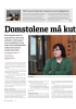 Domstolene må kutte med 210 årsverk