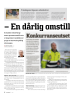 - En dårlig omstillingsprosess