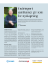 Endringer i samfunnet gir rom for nyskapning
