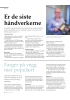 Er de siste håndverkerne