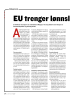 EU trenger lønnsløft ut av krisa