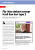 Får ikke dekket sensor fordi han har type 2
