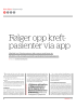 Følger opp kreftpasienter via app