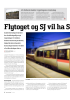 Flytoget og SJ vil ha Sørlandsbanen