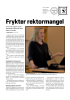 Frykter rektormangel