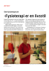 -Fysioterapi er en livsstil