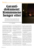 Garantidokument: Kommunene henger etter