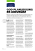 GOD PLANLEGGING ER KREVENDE