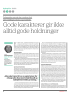Gode karakterer gir ikke alltid gode holdninger