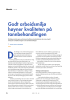 Godt arbeidsmiljø høyner kvaliteten på tannbehandlingen