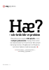 Hæ? - når bråk blir et problem