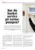 Har du husket service på varmepumpen?