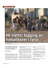 HK støtter bygging av fotballbaner i Syria