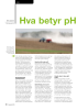 Hva betyr pH for engavling