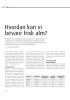 Hvordan kan vi bevare frisk alm?