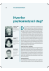 Hvorfor psykoanalyse i dag?