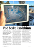 iPad bedre i solskinn
