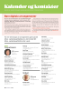 kALENDAR OG KONTAKTER