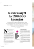 Kirsten snytt for 200.000 i pensjon