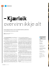 - Kjærleik overvinn ikkje alt
