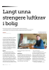 Langt unna strengere luftkrav i bolig