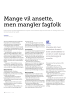 Mange vil ansette, men mangler fagfolk