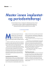 Master innen implantatog periodontalterapi