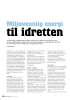 Miljøvennlig energi til idretten