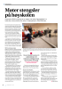 Møter stengsler på høyskolen