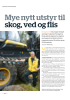 Mye nytt utstyr til skog, ved og flis