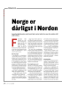 Norge er dårligst i Norden