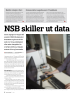 NSB skiller ut data tjenestene