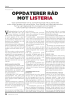 OPPDATERER RÅD MOT LISTERIA