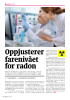 Oppjusterer farenivået for radon