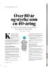Over 80 år og styrke som en 40-åring
