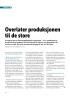 Overlater produksjonen til de store