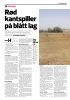 Rød kantspiller på blått lag