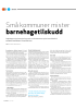 Små kommuner mister barnehagetilskudd