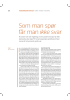 Som man spør får man ikke svar