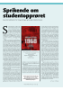 Sprikende om studentopprøret