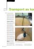 Transport av kalvemelk uten tunge tak