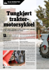 Tungkjørt traktormotorsykkel
